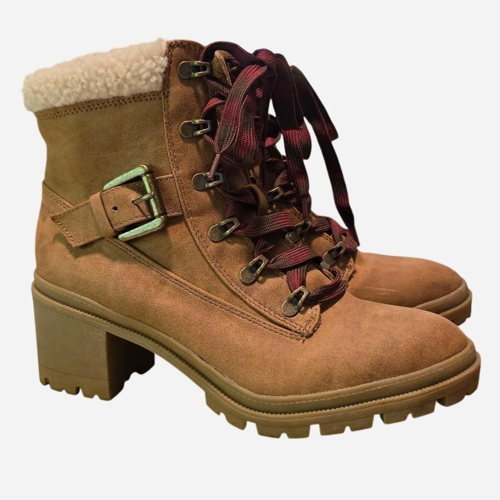 JELLYPOP "BRANDI" COZY HEELED HIKER BOOTIES